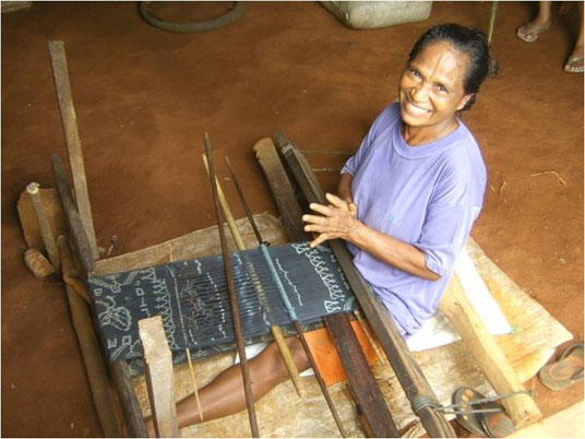 traditional weaver has revived her traditional craft